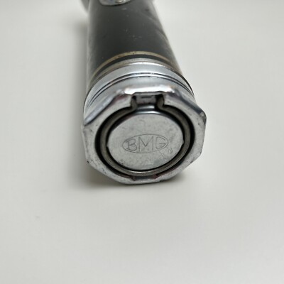 Vintage BMG Bridgeport Metal Goods Flashlight OFF-Flash-Steady switch - Working