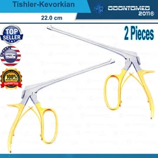 2 Tishler-Kevorkian Cervical wide bite Biopsy Punch, 22.0cm Ob/Gyn surgi instru.
