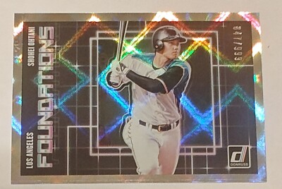 Shohei Ohtani 2018 Donruss Crystals Foundations Rookie RC Shohei Ohtani 2018 Donruss Crystals Foundations Rookie RC