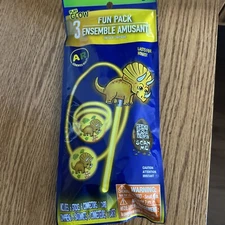 New-Play Glow 3 Fun Pack Ensamble Dinosaur. Yellow Lasts For Hours Of Fun.