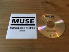 MUSE UNDISCLOSED DESIRES  REMIXES PROMO CD **EXCELLENT CONDITION** RARE!!