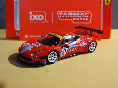 Ferrari 458 2011 スーパーGT300 ミニカー Tarmac Works x iXO Models - 2011 FERRARI 458 ITALIA GT3 - D. BROWN
