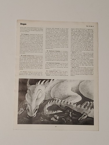 Dragon Magazine #55 Nov 1981 Creature of Rhyl Module ONLY D&D - Picture 7 of 7