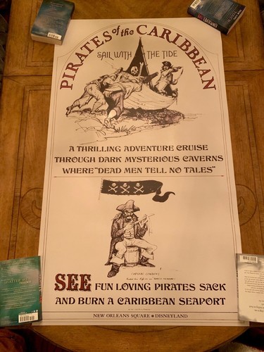 1967 Fluch der Karibik 28x48" Poster Original Style Rare 50th POTC Disney - Bild 4 von 6