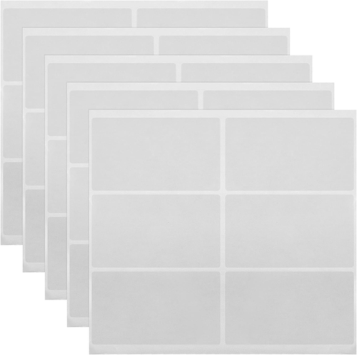 Clear Self Stick ID Transparent Card Overlay PVC Labels Clear ID Card Protective - Picture 8 of 12