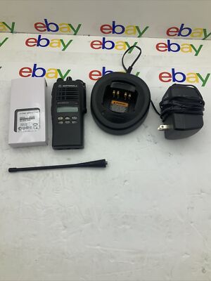 Motorola HT1250LS UHF 450-512MHz AAH25SDH9DU5AN New Battery & Antenna Tested  