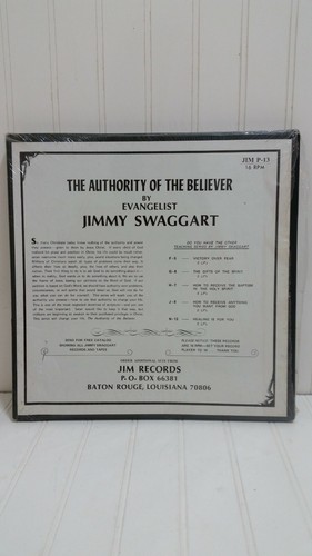 Vtg JIMMY SWAGGART Vinyl Box Set Authority Of The Believer 5 LP 16 rpm SEALED - Picture 3 of 7
