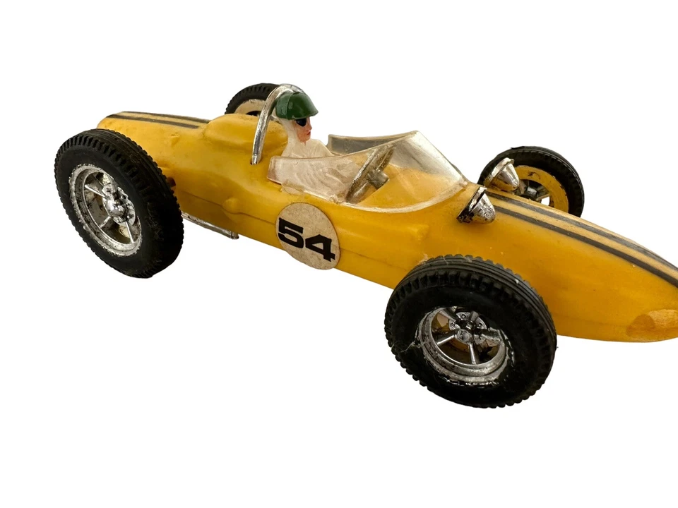 Vintage ZEE CHAPARRAL Plastic Race Car Hong Kong w Friction Sound 53 & 54 BRM - Image 2 of 4