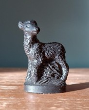 Kingmaker Lamb Figurine Hand Made In Wales - Coal Figurine/Ornament - Vintage