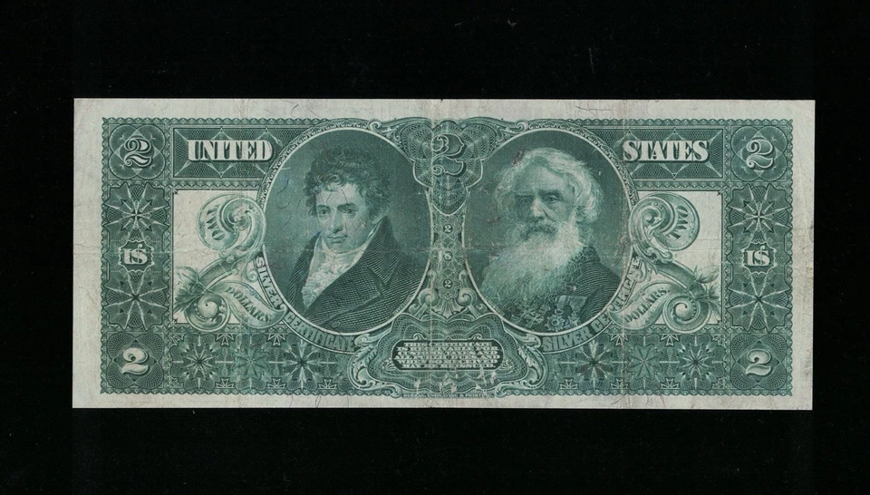 SC 1896 $2 Fr.247 Educational Silver Certificate (643) - Image 3 of 4