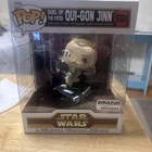 Funko Pop! Deluxe Star Wars 508 Duel of Fates Qui-Gon Jinn Amazon Exclusive