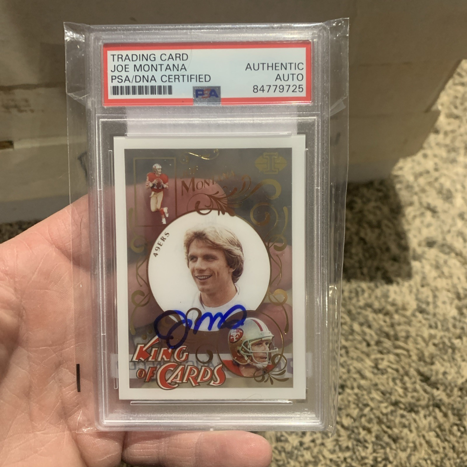 2021 Panini Illusions King of Cards Joe Montana #KC-16 PSA/DNA Signed Autograph