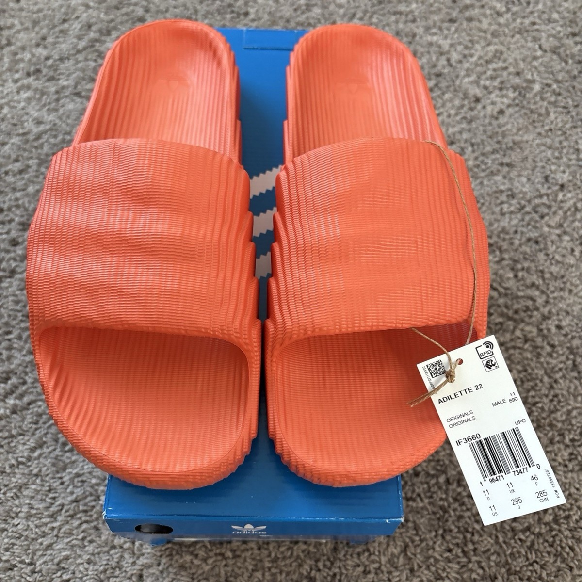 靴 adidas adilette 22 adidas Adilette 22 Better Scarlet White Men Unsiex Slip On