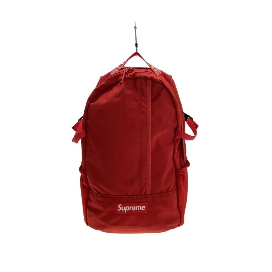 Supreme 18Ss Cordura Ripstop Nylon Sac à Dos/Ruban Logo/Rouge