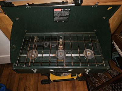 コールマン スリーバーナー 428 Dual Fuel (ユーズド品)