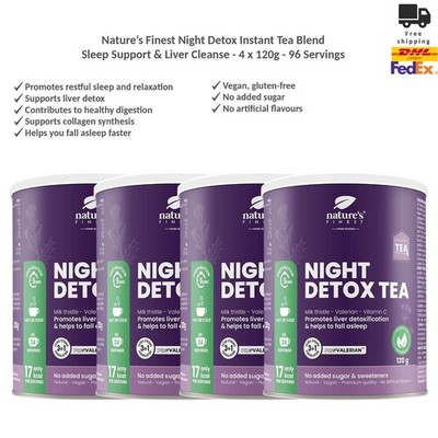 Nature s Finest Night Detox Instant Tee Mischung für Leber Detox 4x120g