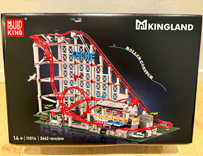Mould King Kingland Rollercoaster 11014 3662 Teile Motor batteriebetrieben 14+