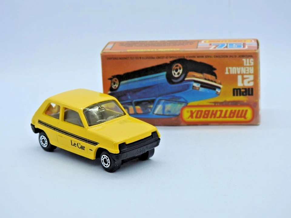 MATCHBOX SUPERFAST RENAULT 5TL LE CAR YELLOW No.21 VN MINT IN VNM K BOX 1978-79 - Image 3 of 4