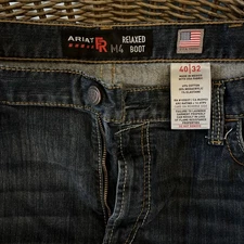 Ariat® Men's FR M4 Low Rise DuraStretch Light Boot Cut Jeans 10023466 size 40x32