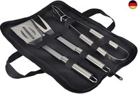 Edelstahl Grillbesteck Set, 3-Teilig Grillwerkzeug-Set,Professionelle Grill