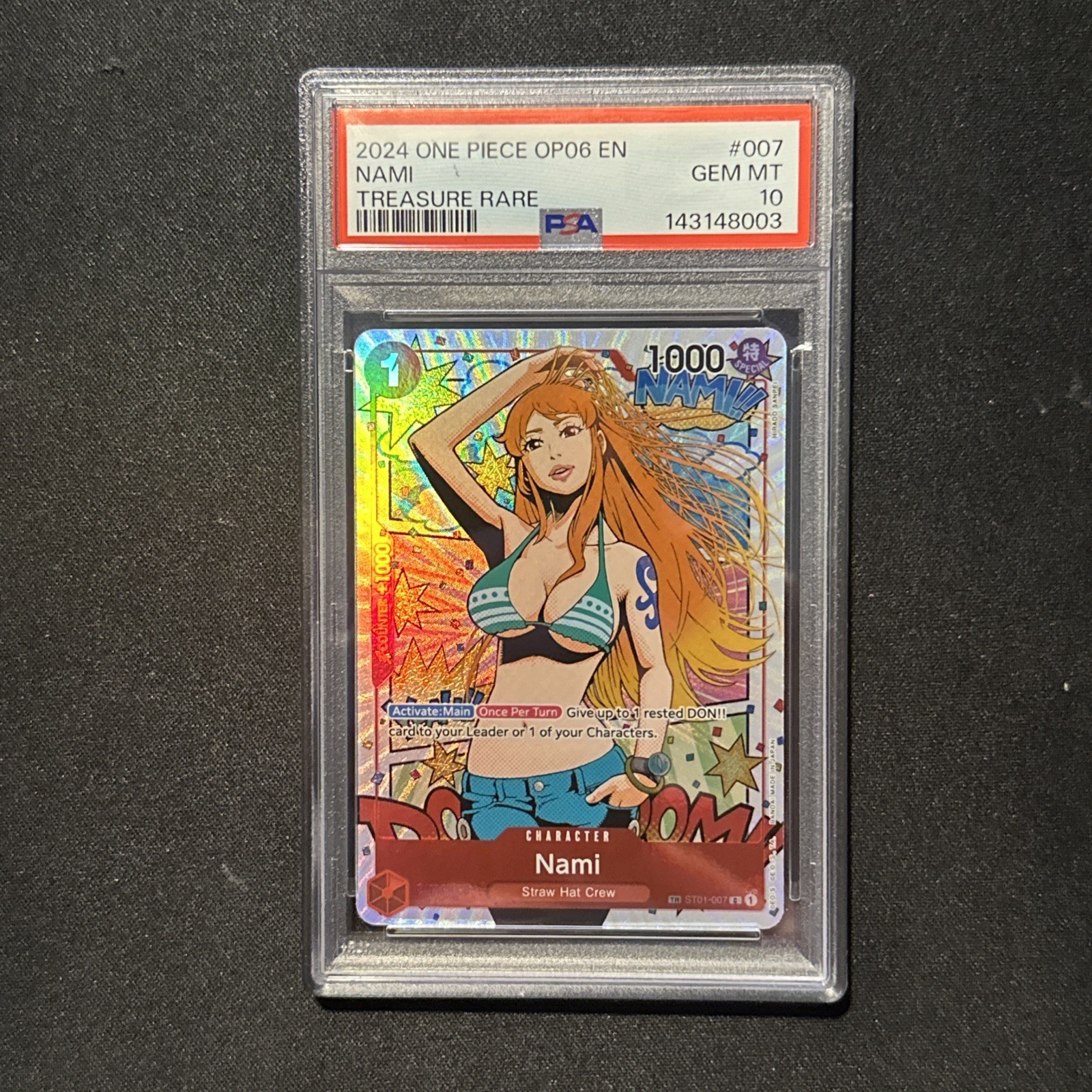 Nami 2024 Wings of the Captain #ST01-007 Treasure Rare Price Guide