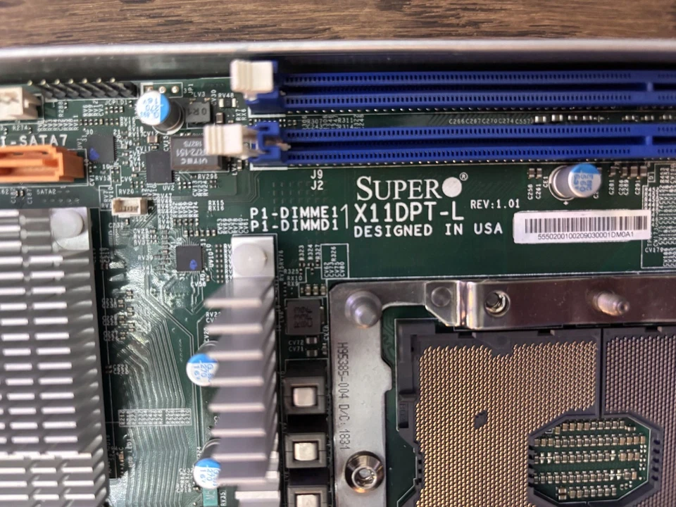Supermicro x11DPT-L compute node with M.2 Riser, No Heatsink, No RAM, No CPU - Image 4 of 4