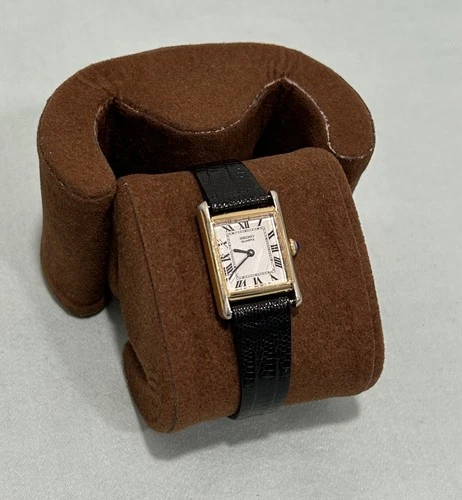 Vintage Seiko 1400-5039 Tank Women Watch 18mm White Dial Gold Tone - New Battery