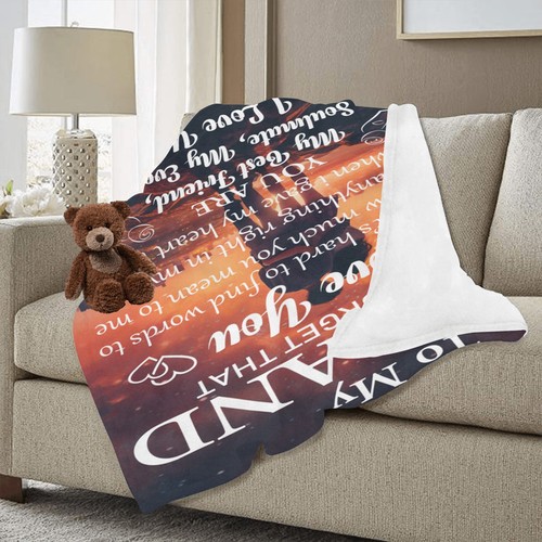 To My Husband Ultra-Soft Micro Fleece Blanket 50"x60" (Thick) - Picture 2 of 8