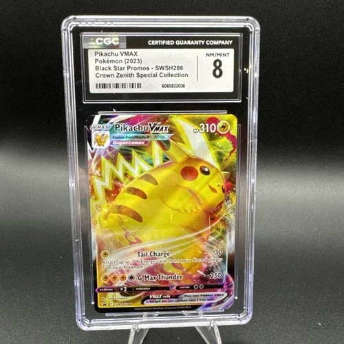 Pikachu VMAX Black Star Promo 2023 Crown Zenith CGC 8 Graded Card