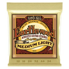 Ernie Ball Earthwood Medium Light 80/20 Bronze Acoustic Guitar Strings - 12-54