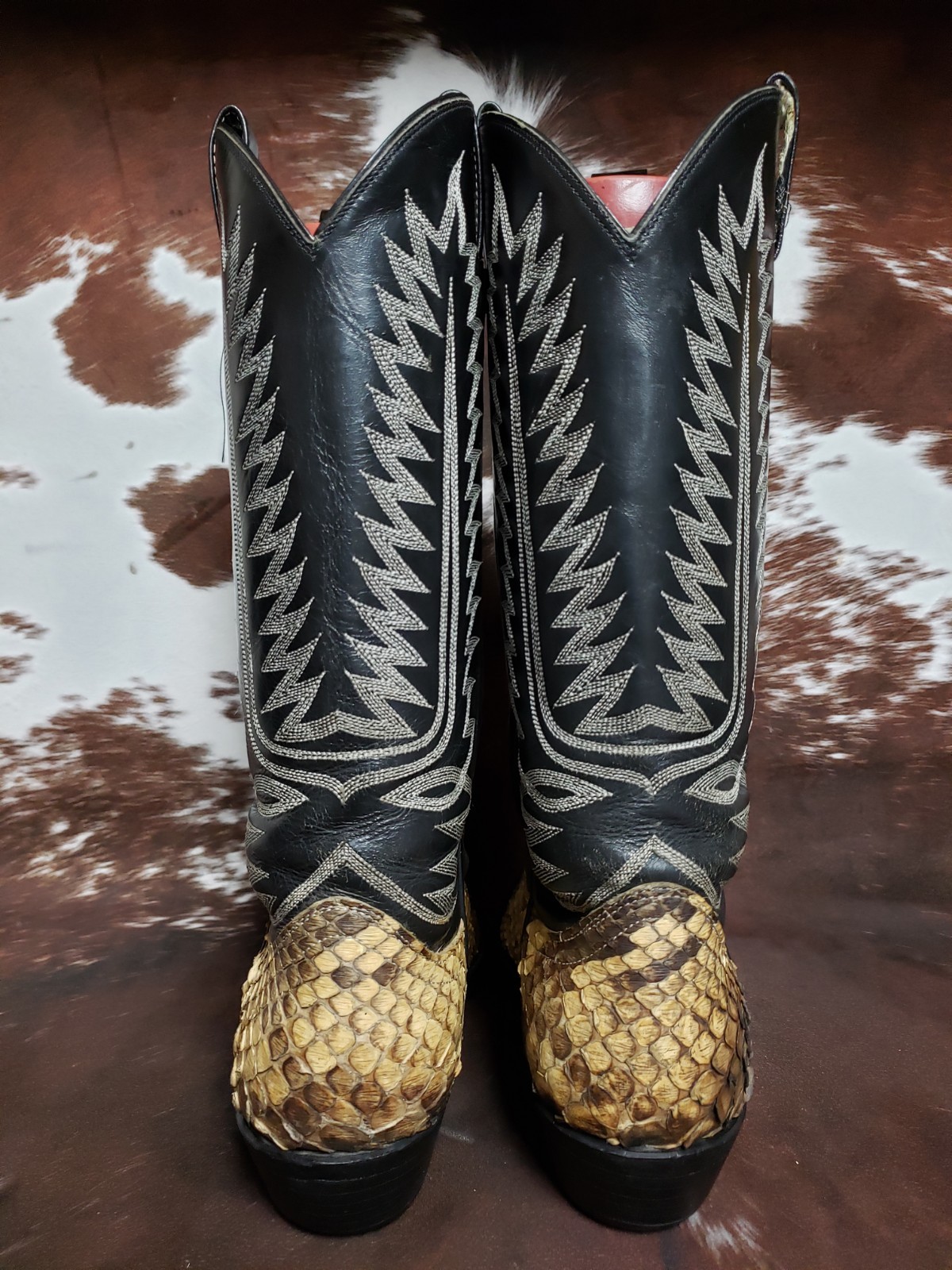 Cowtown Vintage Large Scale Natural Python Wester… - image 5