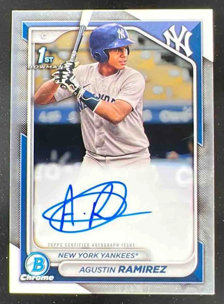 2024 Bowman Chrome Autographs #CPA-AR Agustin Ramirez RC Auto