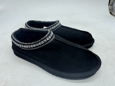 Kirkland Signature Black Suede Slip-On Shearling Slippers - Men's 6/Women's 7