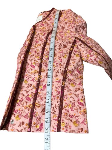 Avec Les Filles Damen Rosa Blumen Langarm Cropped Steppjacke Größe Small - Bild 5 von 8