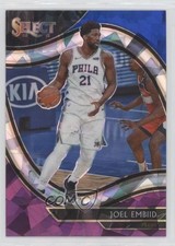 2020 Select Courtside Blue White Purple Cracked Ice Prizm Joel Embiid #216 0hg1