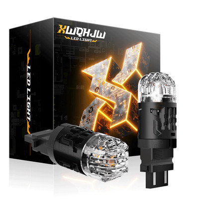 2x 3157 Amber Switchback LED Turn Signal Light Bulbs For Chevy Silverado XWQHJW