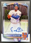 2025 Bowman Chrome Elian Pena Auto Autograph 1st Prospect #CPA-EP Mets