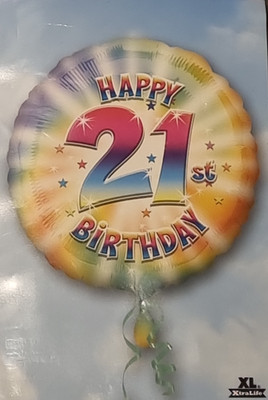 Happy 21st Birthday Folienballon 17 Zoll Anagramm Party