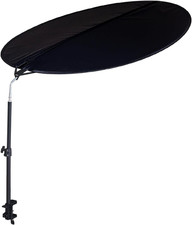 Office Cubicle and Desk Shade - Foldable 36" Circular Shading, Light-Proof Desk 