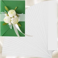 Vellum Belly Bands for 5x7 Invitations 100 Pcs 2x12 Inch Clear Wraps