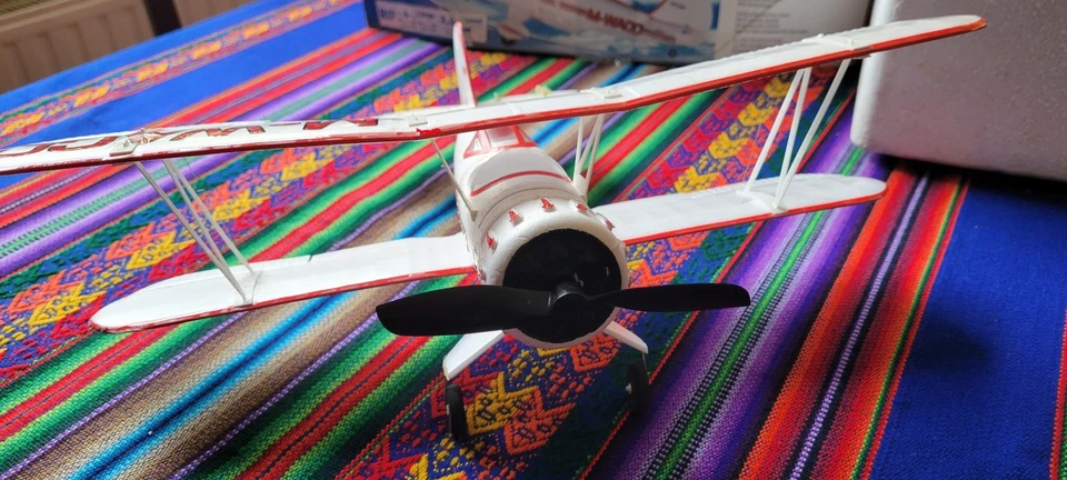 Doppeldecker Flugzeug Modell RC Komplett - Bild 3 von 4