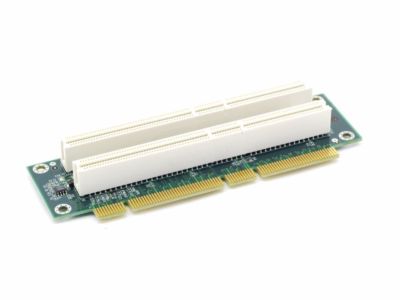 Supermicro RSR64_2U Dual Slot 2x PCI-X 64bit 2U 2HE Server Riser Card Board neu