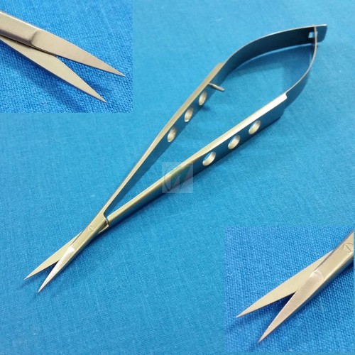 TIJERAS OFTÁLMICAS QUIRÚRGICAS MENORES MICROCIRUGÍA CASTROVIEJO GRADO O.R 7" - Imagen 1 de 8