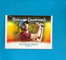 2021 Upper Deck Goodwin Champions Base #99 Matthew Wolff Golf