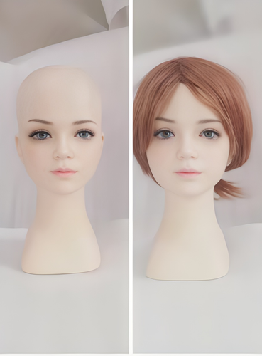 NEW Top Quality Fiberglass Child Girl Mannequin Head Display Wig/Hat Skin Color - Picture 5 of 5