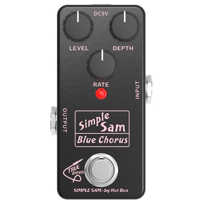 Simple Sam Blue Chorus Analog Guitar Effect Pedal True Bypass Astounding Tone  