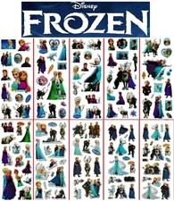 3D puffy Stickers FROZEN Disney Arendelle princess Anna Elsa Kristoff Olaf