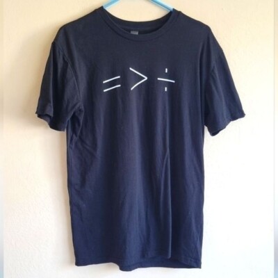 Equality is greater than division =   ÷ short sleeve graphic tee Size medium