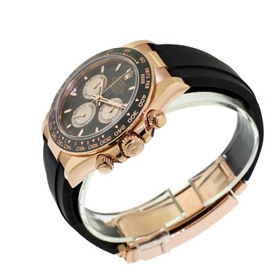 Rolex Daytona 40mm Everose Gold Black Dial & Black Bezel 126515 | eBay