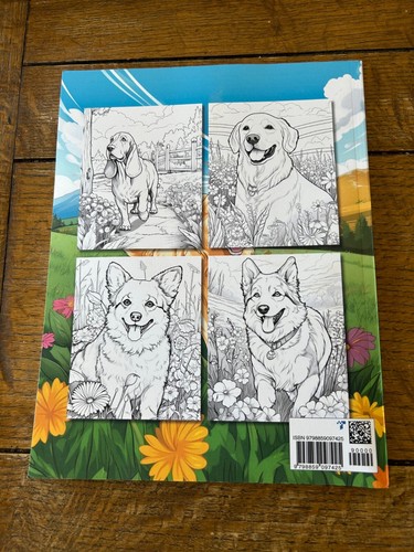 Dog Coloring Book, An Adult Coloring Book For Dog Lovers, Many Breeds, New - Picture 2 of 5